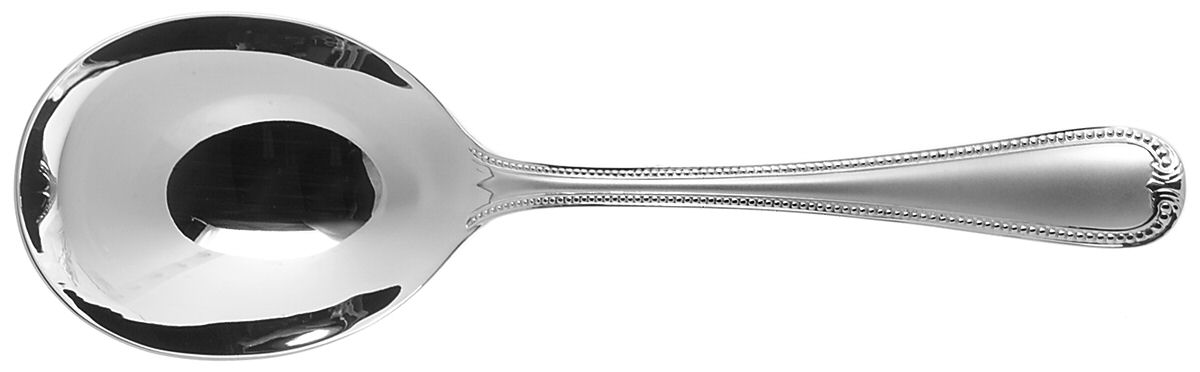 Vintage Jewel Frosted (Stainless) Solid Smooth Casserole Spoon by Lenox-1
