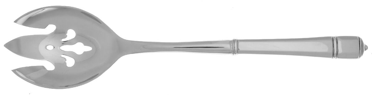 Williamsburg Cannonade (Stainless) Salad Serving Fork with Stainless Prongs HC by Lenox-1