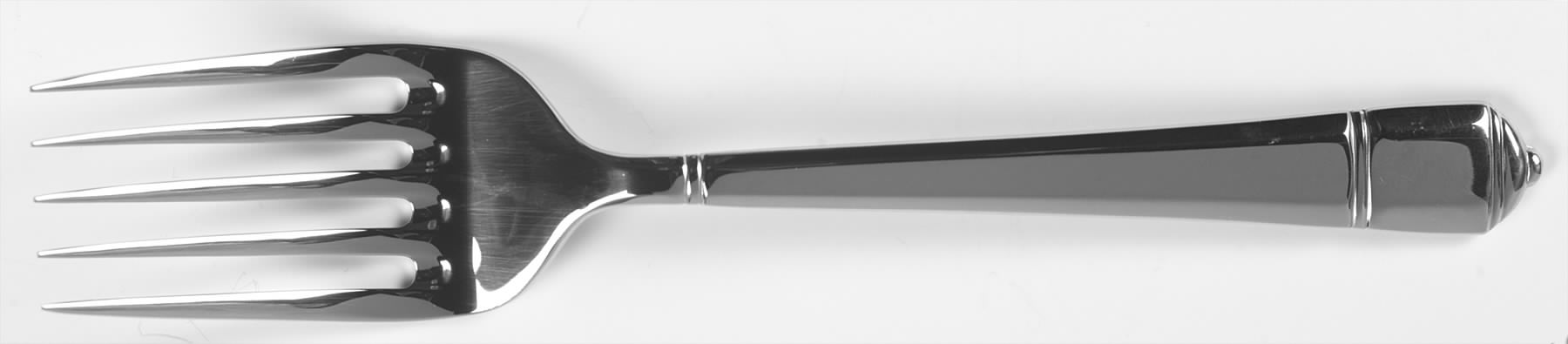 Williamsburg Cannonade (Stainless) Medium Solid Cold Meat Serving Fork by Lenox-1