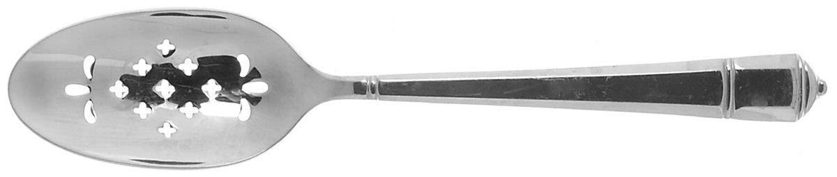 Williamsburg Cannonade (Stainless) Pierced Tablespoon (Serving Spoon) by Lenox-1