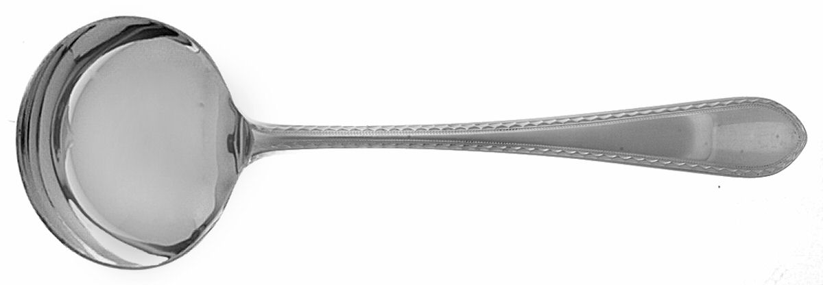 Homes (Sterling) Solid Gravy Ladle by Lunt Silver-1