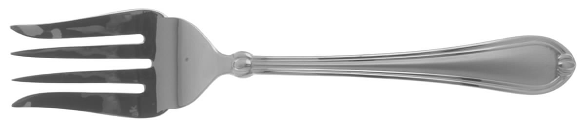 Chandelle Frosted Medium Solid Cold Meat Serving Fork by Lenox-1