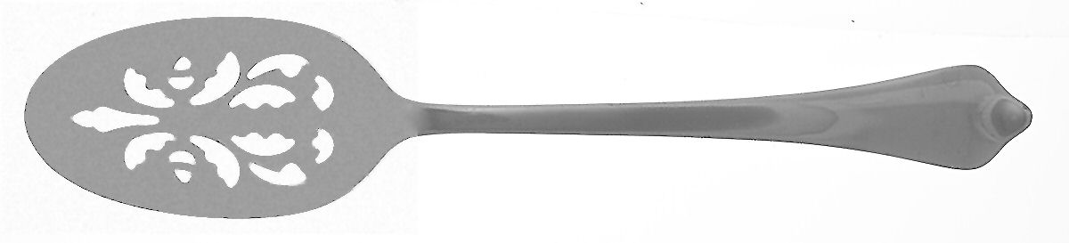 Williamsburg Chiswell II (Stainless) Pierced Tablespoon (Serving Spoon) by Lenox-1
