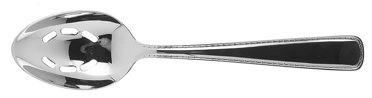 Sinclair (Stainless) Pierced Solid Serving Spoon by Ralph Lauren Flatware-1