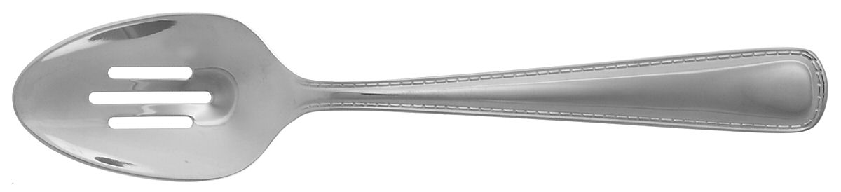 Sinclair (Stainless) Pierced Solid Serving Spoon by Ralph Lauren Flatware-1