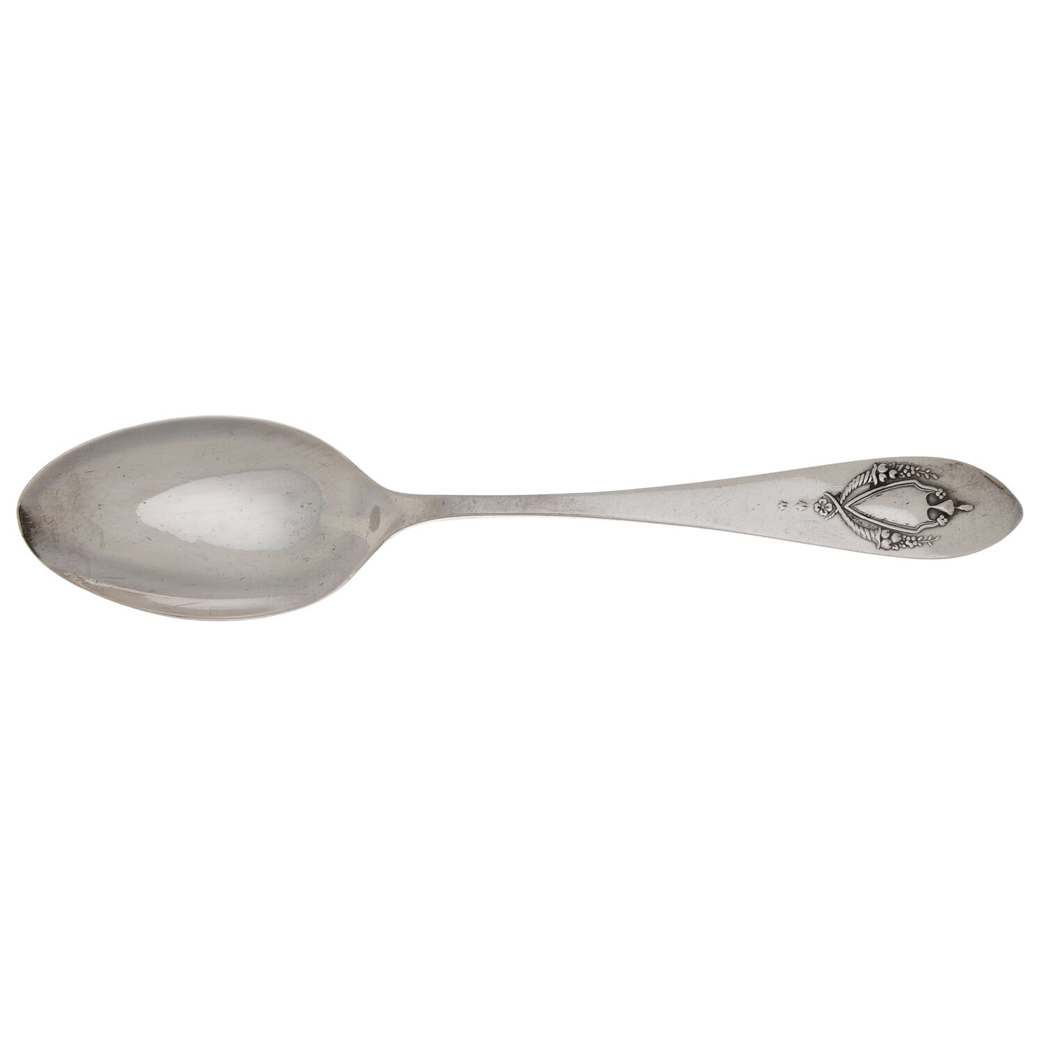 Mount Vernon (Sterling, 1905, Monograms) Teaspoon by Lunt Silver-1