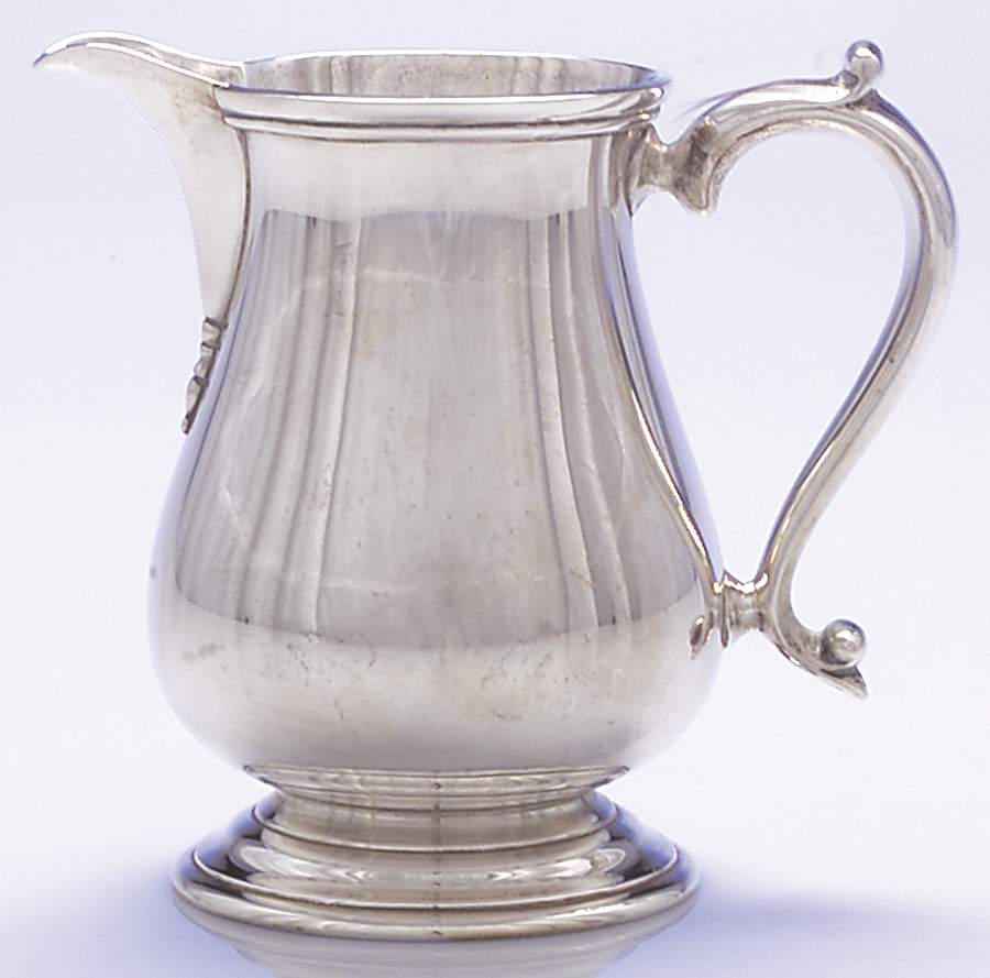 Early American-Plain (Sterling, Hollowware)  Creamer by Lunt Silver-1