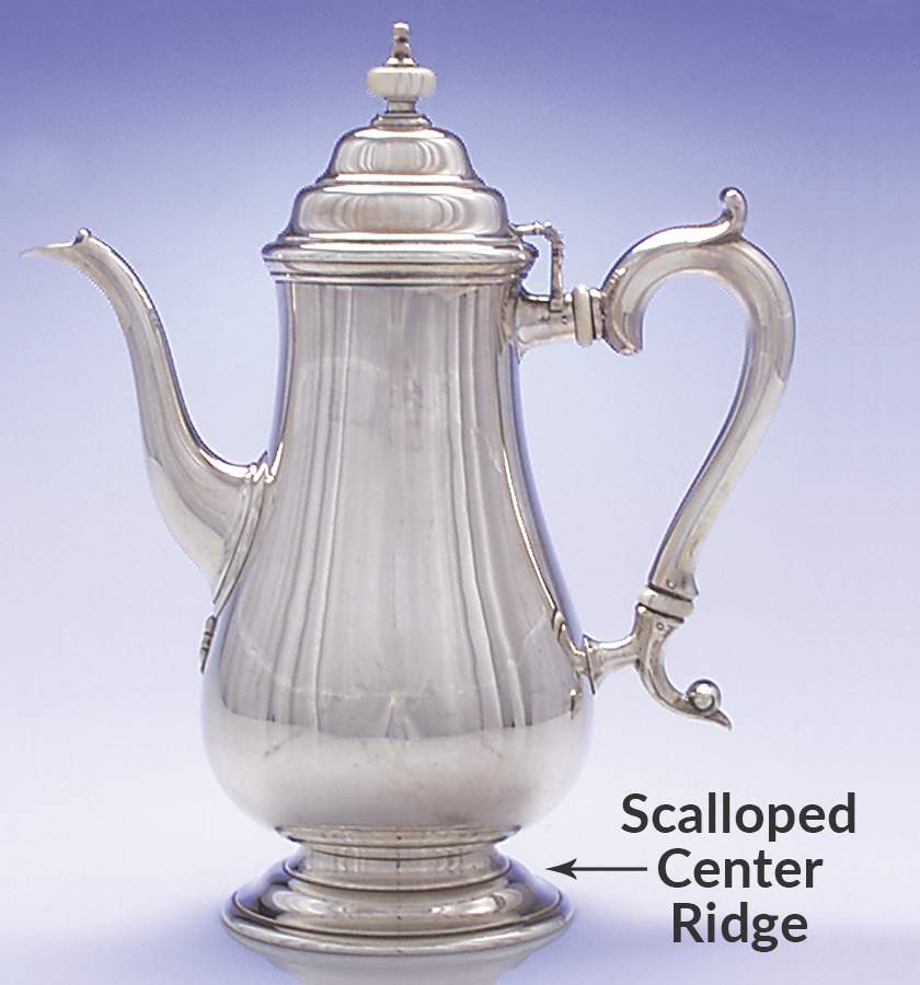 Early American-Plain (Sterling, Hollowware)  Coffee Pot by Lunt Silver-1