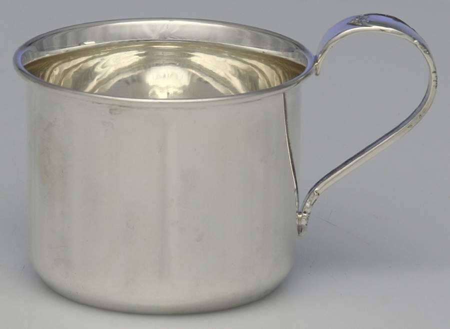 Modern Victorian (Sterling, Hollowware) Baby Cup by Lunt Silver-1