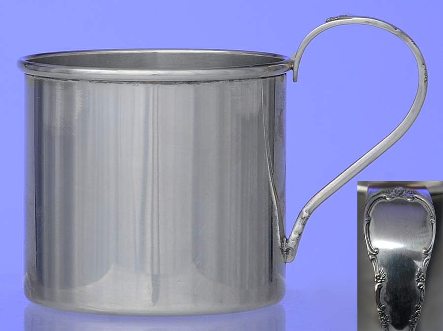 Modern Victorian (Sterling, Hollowware) Baby Cup by Lunt Silver-1