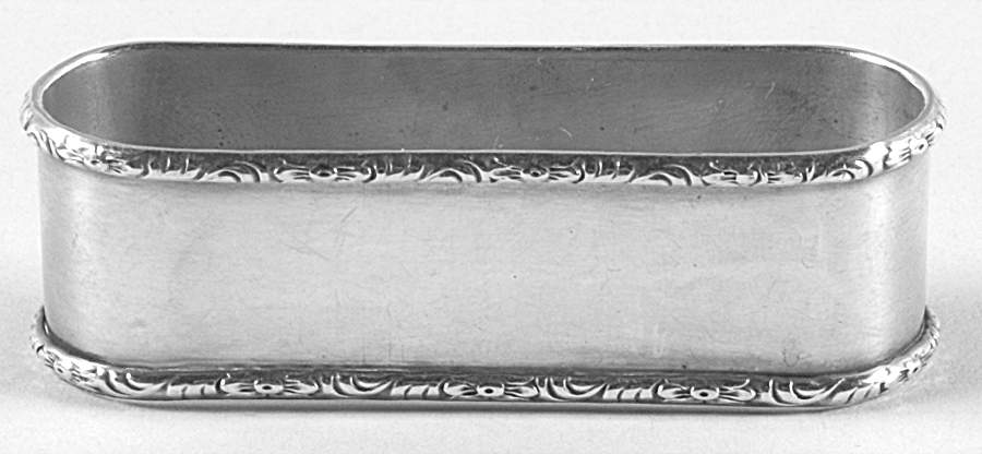 William & Mary (Sterling, Hollowware)  Oblong Napkin Ring by Lunt Silver-1