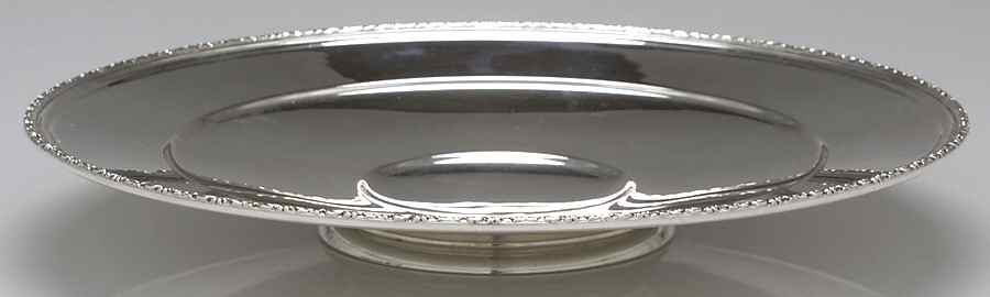William & Mary (Sterling, Hollowware)  Footed Sterling Sandwich Plate by Lunt Silver-1