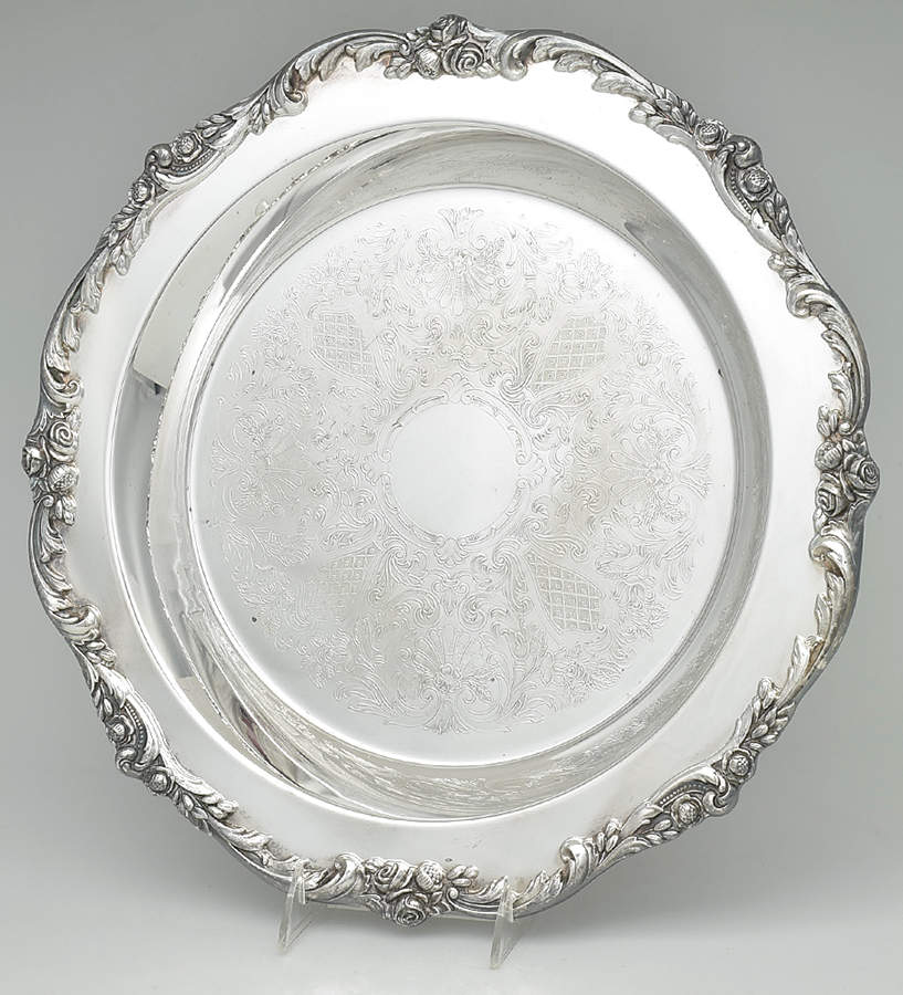 Eloquence (Silverplate, Hollowware) Silverplate Hors d'Oeurves Dish by Lunt Silver-1