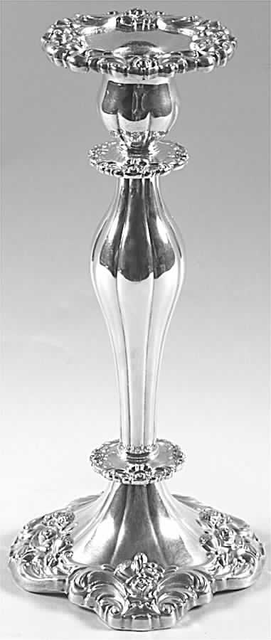 Eloquence (Silverplate, Hollowware) 10" Candlestick by Lunt Silver-1