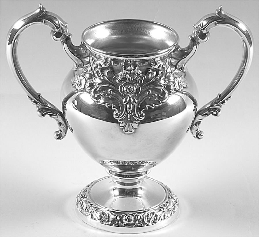 Eloquence (Silverplate, Hollowware) Sugar Bowl No Lid by Lunt Silver-1