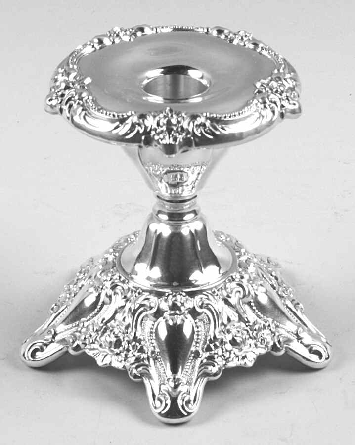 Eloquence (Silverplate, Hollowware) 4" Console Candleholder by Lunt Silver-1