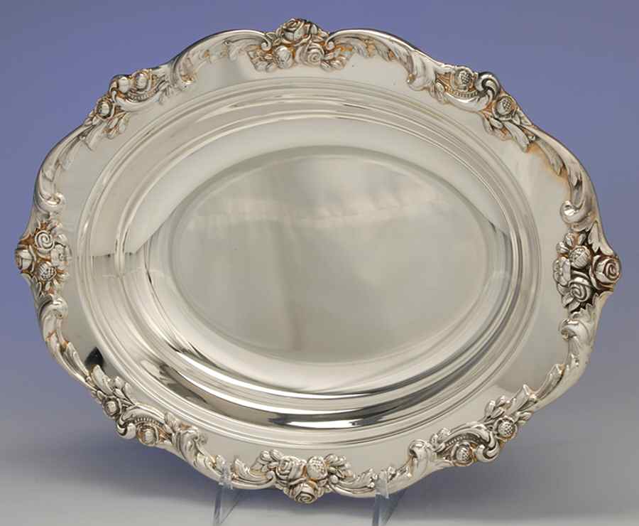 Eloquence (Silverplate, Hollowware) Double Vegetable Bowl-No Lid by Lunt Silver-1
