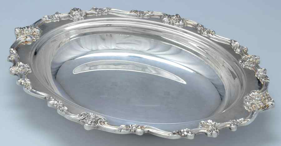 Eloquence (Silverplate, Hollowware) Double Oval Vegetable No Lid by Lunt Silver-1