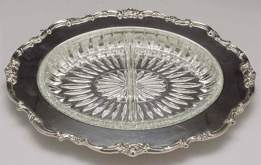 Modern Victorian (Silverplate, Hollowware) Plated Relish by Lunt Silver-1