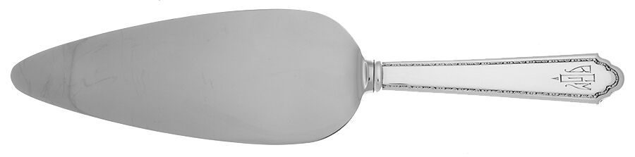 William & Mary (Sterling, Monograms) Pie Server with Stainless Blade by Lunt Silver-1