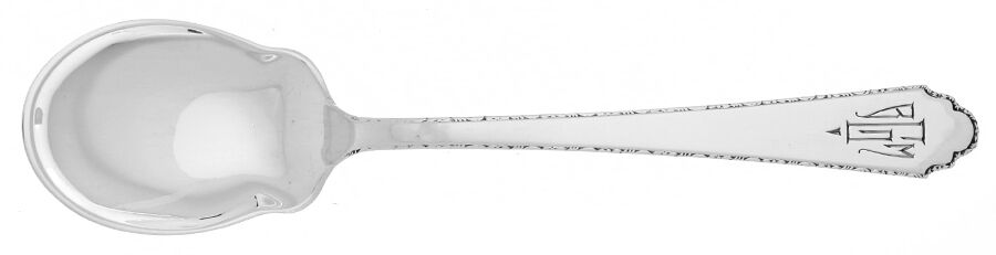 William & Mary (Sterling, Monograms) Ice Cream Spoon Individual by Lunt Silver-1