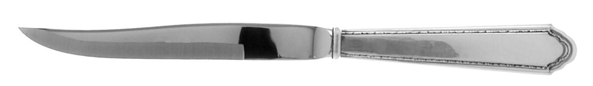 William & Mary (Sterling, Monograms) Individual Steak Knife w/Bevel Blade by Lunt Silver-1