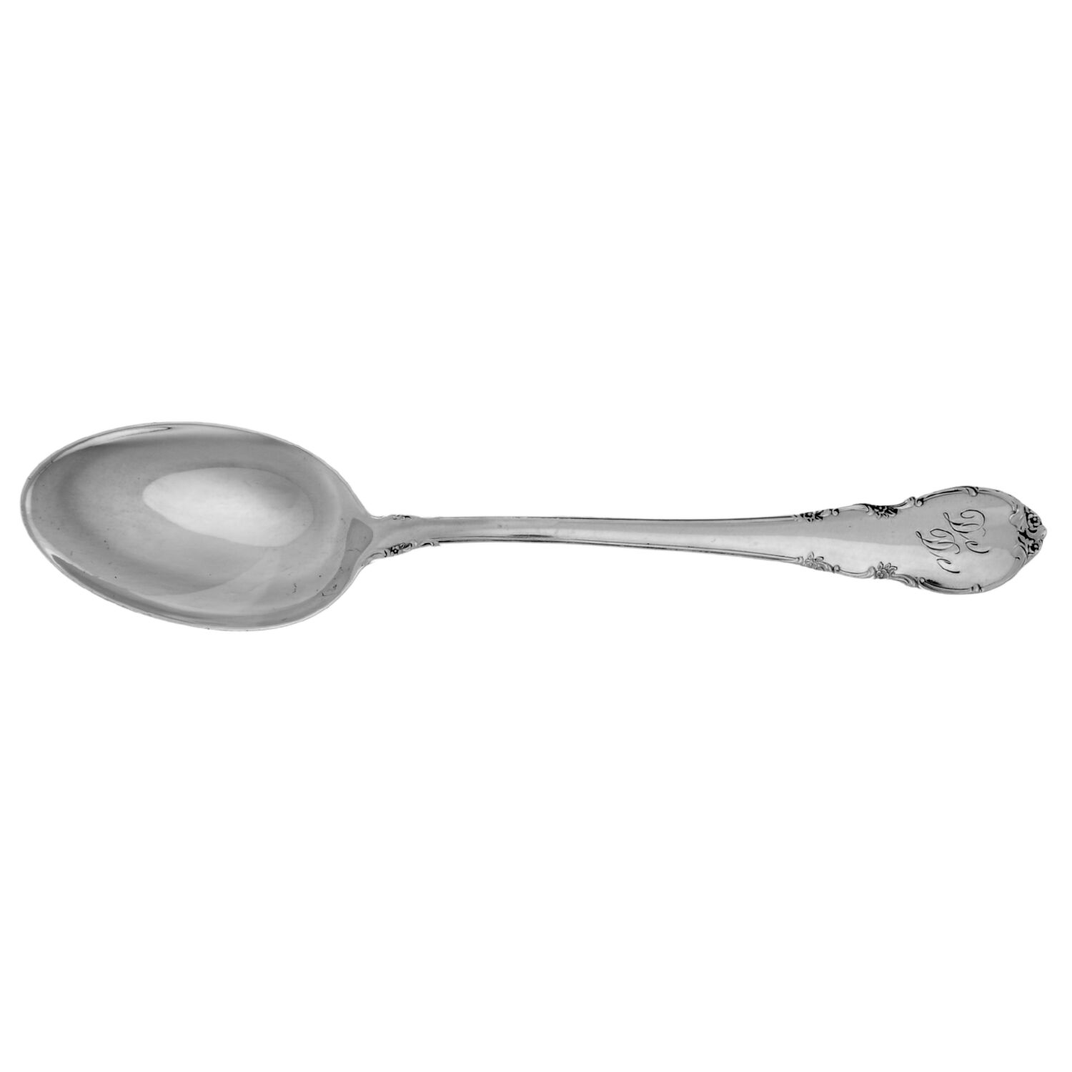 Modern Victorian (Sterling, 1941, Monogram) Youth Spoon by Lunt Silver-1