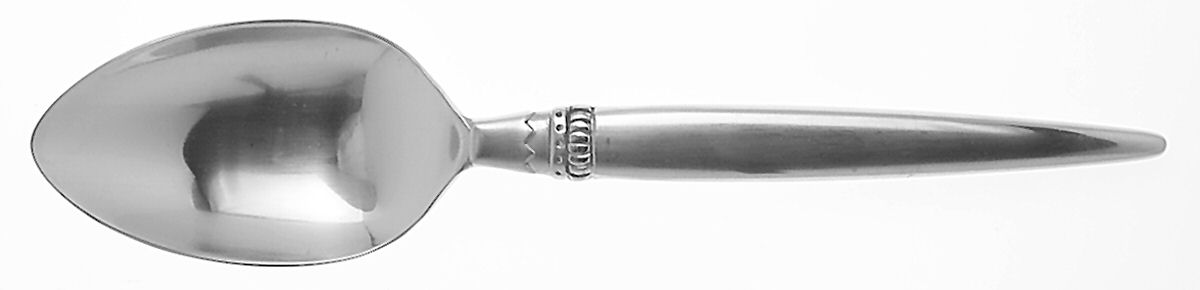 Harlequin (Stainless) Solid Serving Spoon by Lunt Silver-1