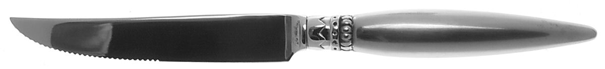 Harlequin (Stainless) Individual Steak Knife Hollow Handle by Lunt Silver-1