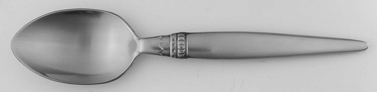 Harlequin (Stainless) Place/Oval Soup Spoon by Lunt Silver-1