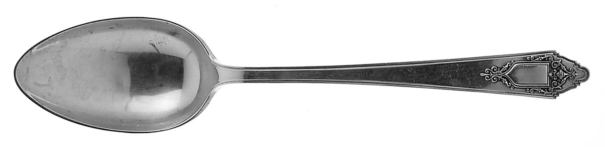 Granado (Sterling, 1929, Monograms) Dessert/Oval Soup Spoon by Lunt Silver-1