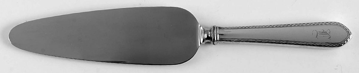 Early Colonial (Sterling, 1930) Pie Server with Stainless Blade by Lunt Silver-1