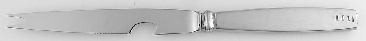 Zig Zag (Stainless) Hollow Handle Bar Knife by Lunt Silver-1