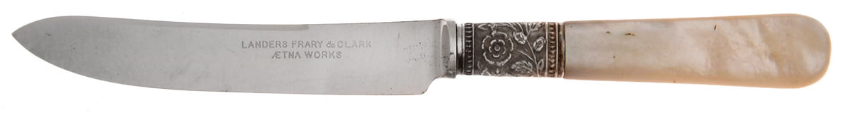 Pearl Handle Flatware 1 (Sterling) Individual Fruit Knife with Silverplate Blade by Landers, Frary & Clark-1