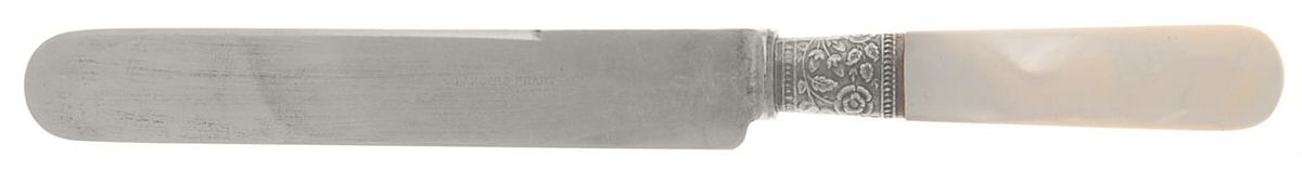 Pearl Handle Flatware 1 (Sterling) Pearl Handle Individual Dessert Knife by Landers, Frary & Clark-1