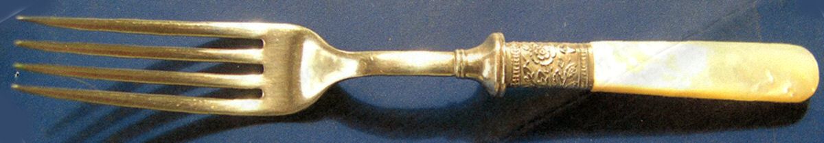 Pearl Handle Flatware 2 Fork by Landers, Frary & Clark-1
