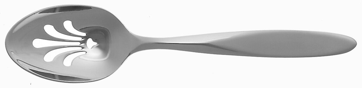 Verge Frosted (Stainless) Pierced Tablespoon (Serving Spoon) by Lenox-1