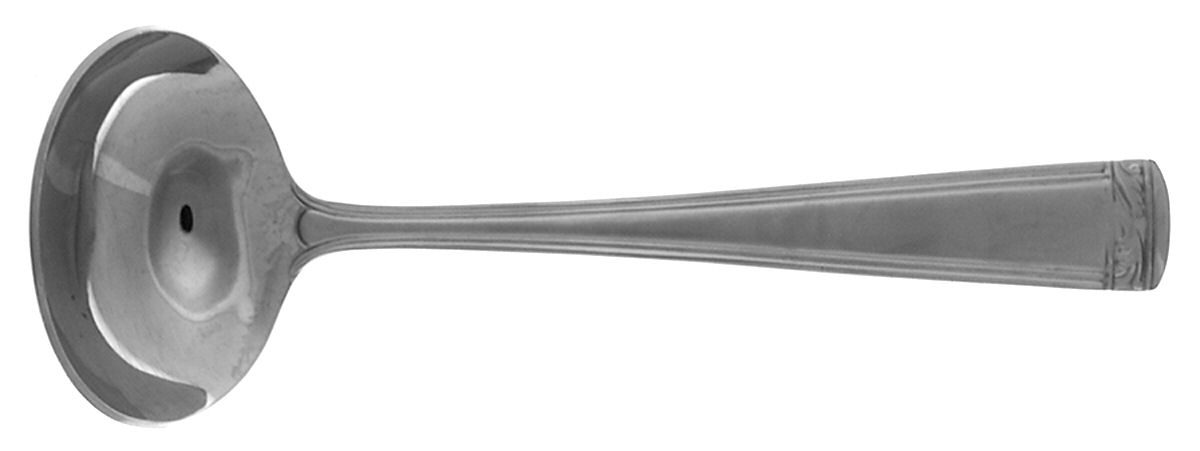 Landmark Platinum Frosted (Stainless) Solid Gravy Ladle by Lenox-1