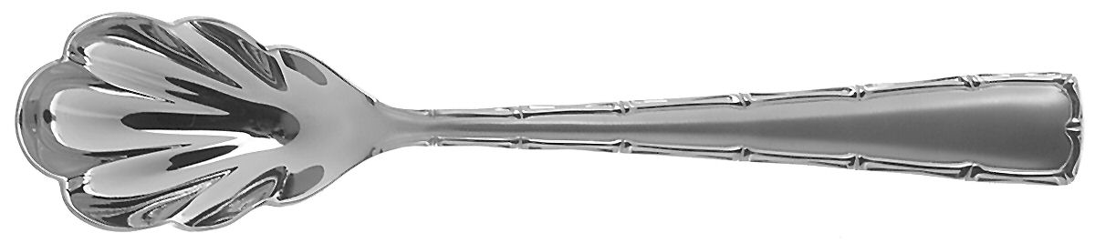 Williamsburg Mandarin Frosted (Stainless) Sugar Shell Spoon by Lenox-1