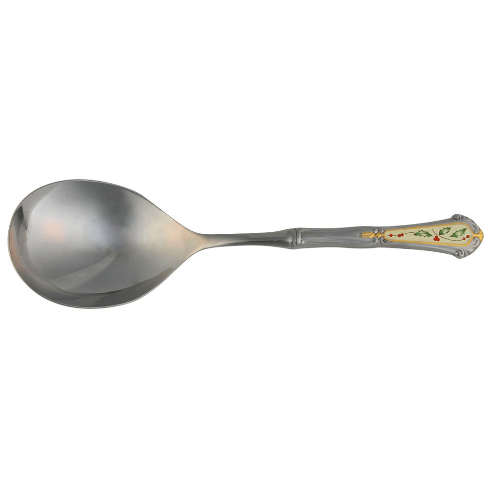 Holiday (Stainless) Oversize Solid Casserole Spoon by Lenox-1