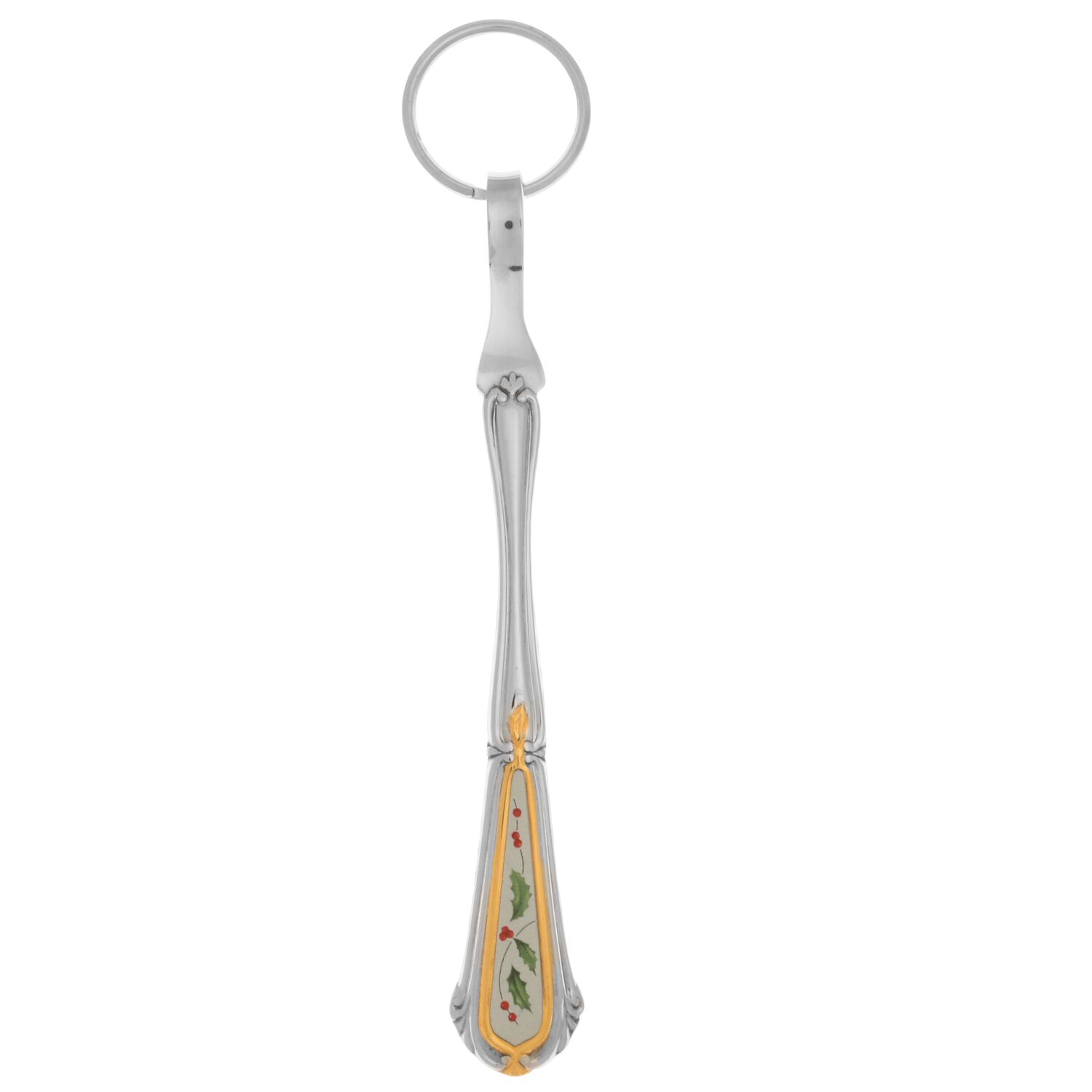 Holiday (Stainless) Key Ring with Stainless Hoop HC by Lenox-1