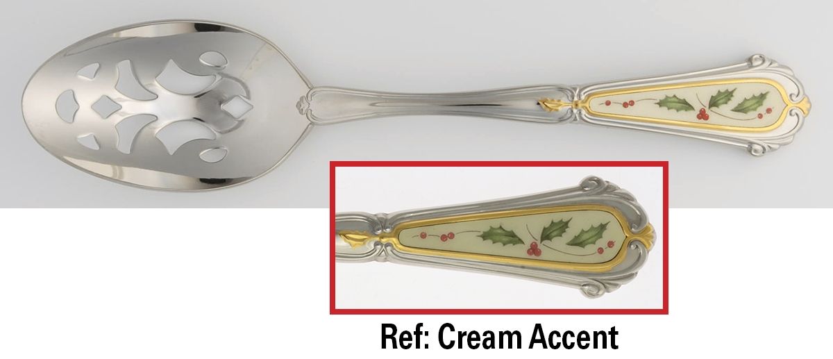 Holiday (Stainless) Pierced Tablespoon (Serving Spoon) by Lenox-1