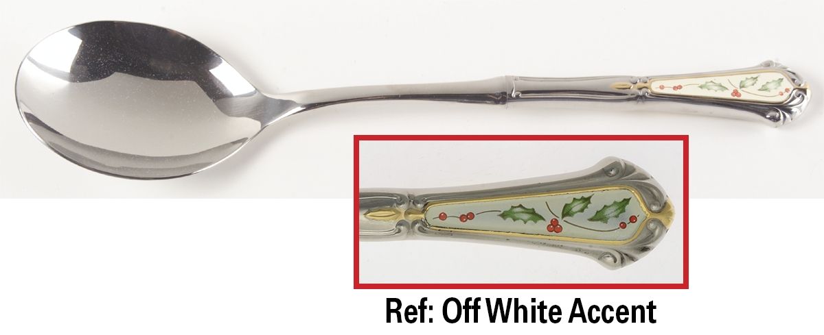 Holiday (Stainless) Solid Salad Serving Spoon by Lenox-1