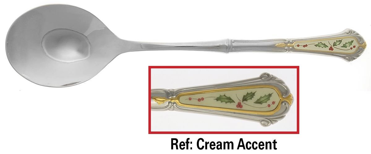 Holiday (Stainless) Solid Salad Serving Spoon by Lenox-1