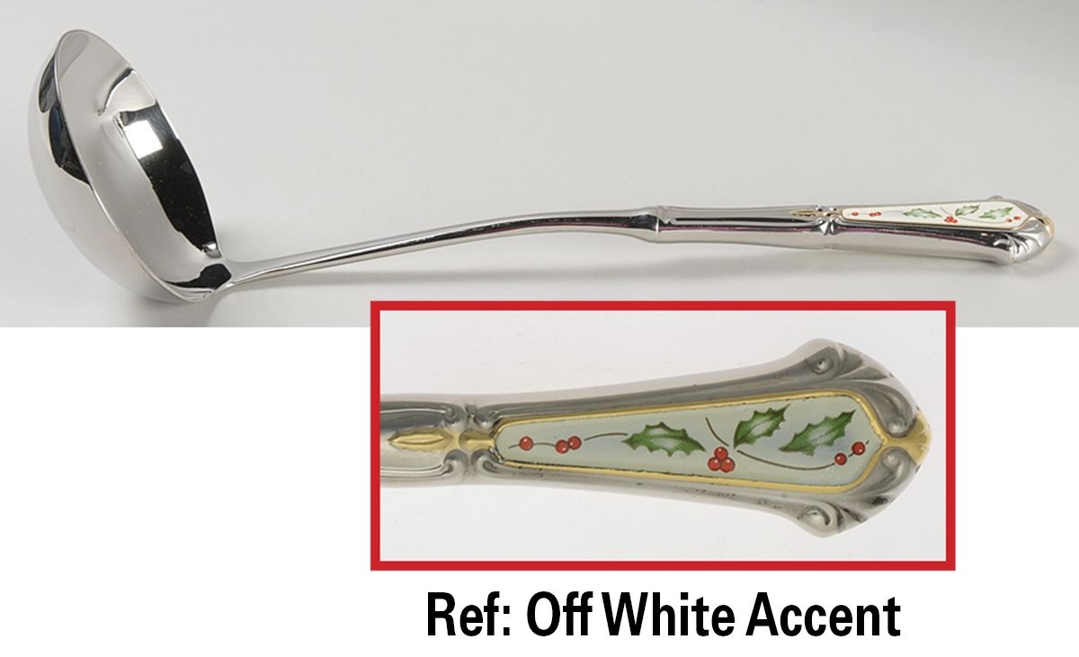 Holiday (Stainless) Soup Ladle with Stainless Bowl by Lenox-1