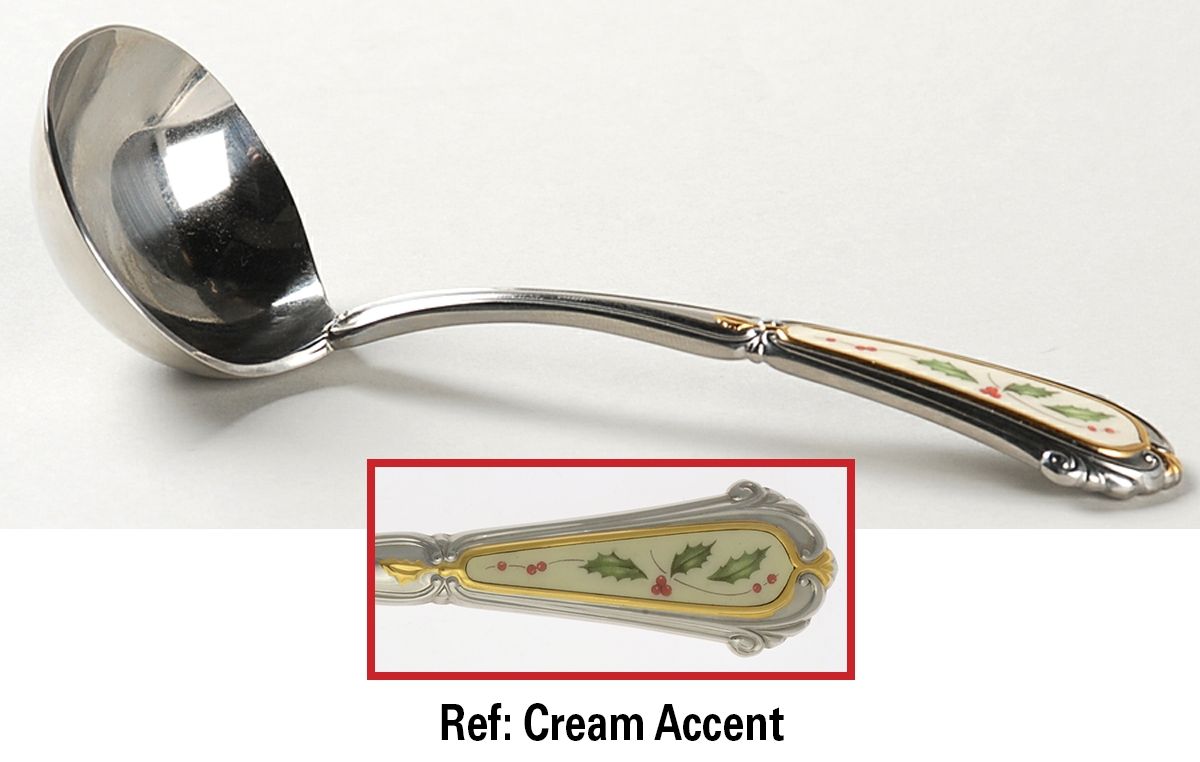 Holiday (Stainless) Solid Gravy Ladle by Lenox-1