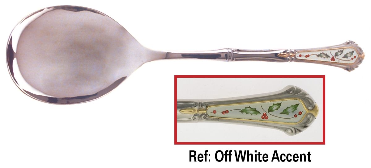 Holiday (Stainless) Oversize Solid Casserole Spoon by Lenox-1