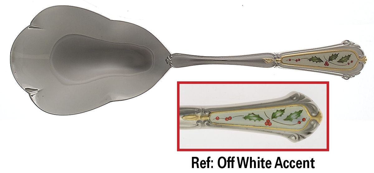 Holiday (Stainless) Solid Smooth Casserole Spoon by Lenox-1