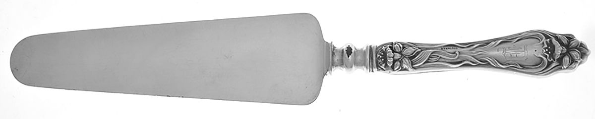 Narcissus (Sterling, 1903) Pie Server with Silverplate Blade by Lunt Silver-1
