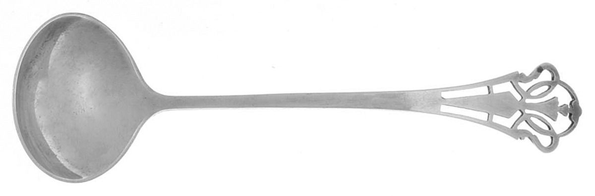 LUS16 (STERLING) Solid Piece Cream Ladle by Lunt Silver-1
